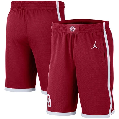 Men's Jordan Brand Crimson Oklahoma Sooners Replica Team Basketball Shorts