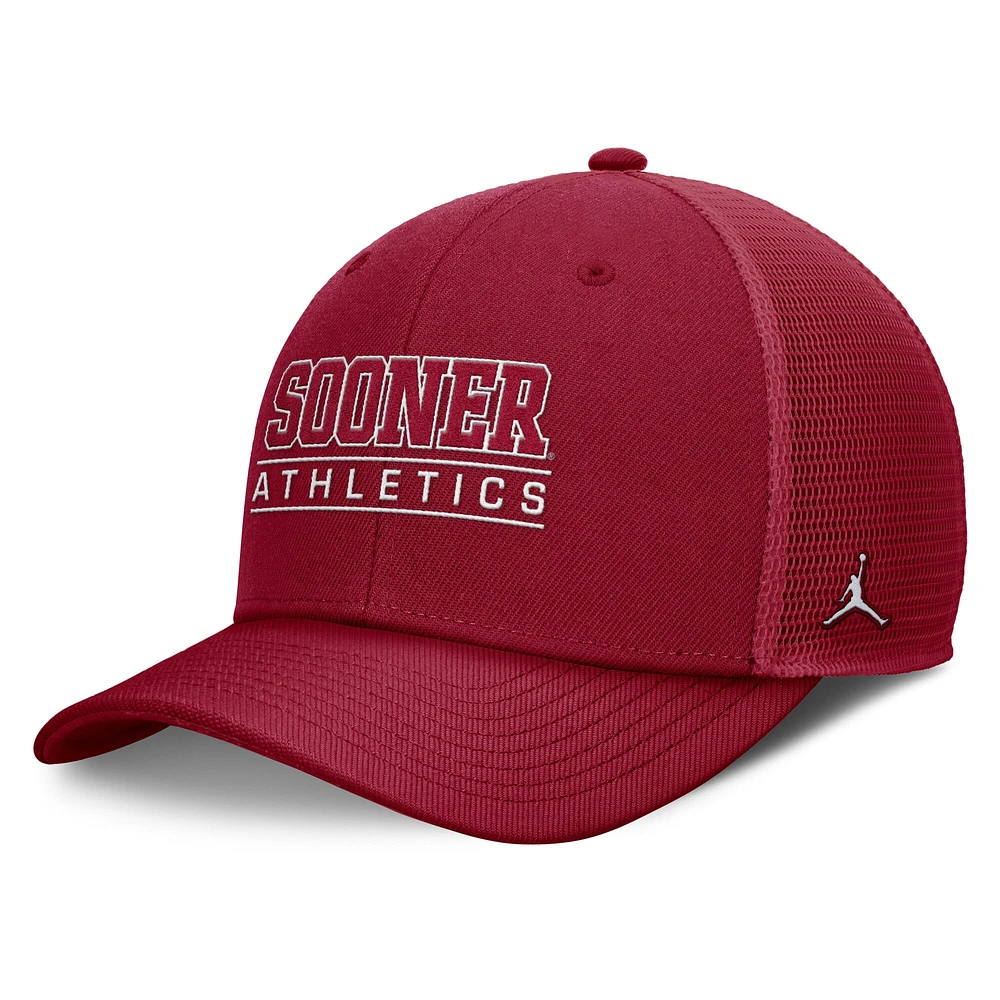 Men's Jordan Brand Crimson Oklahoma Sooners Rise Adjustable Hat