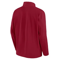 Veste Jordan Brand Crimson pour homme Oklahoma Sooners Sideline Coaches à fermeture éclair quart de tour