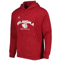 Men's Jordan Brand Crimson Oklahoma Sooners Team Logo Travel Pullover Hoodie