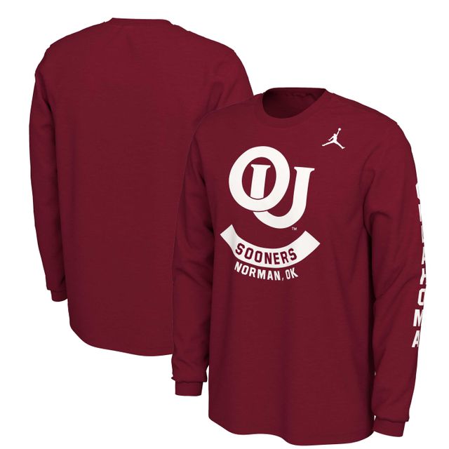 T-shirt à logo Jordan Brand Oklahoma Sooners Team Vault pour homme