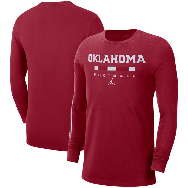 T-shirt à manches longues Jordan Brand Oklahoma Sooners Word pour homme