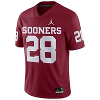 Men's Jordan Brand Danny Stutsman Crimson Oklahoma Sooners NIL Football Game Jersey