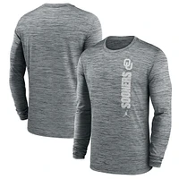 Men's Jordan Brand Oklahoma Sooners Sideline Velocity Performance Long Sleeve T-Shirt