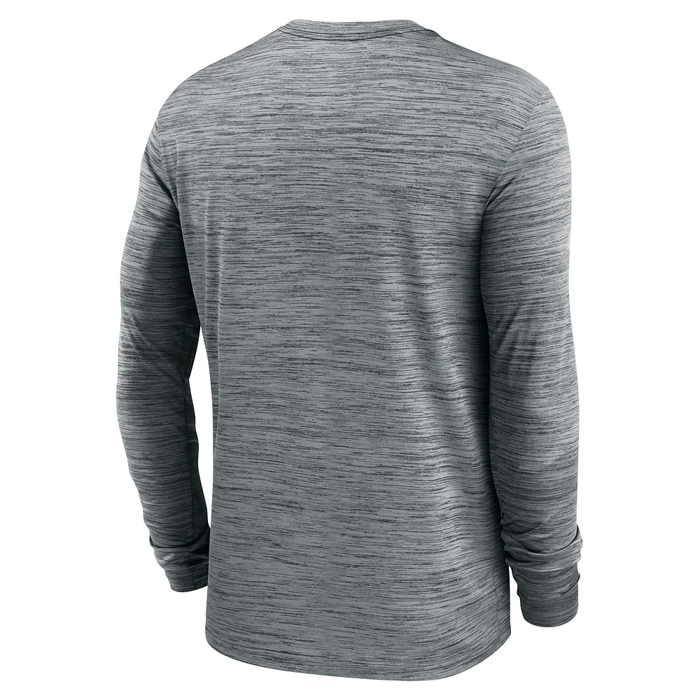 Men's Jordan Brand Oklahoma Sooners Sideline Velocity Performance Long Sleeve T-Shirt
