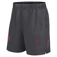 Men's Jordan Brand Gray Oklahoma Sooners Primetime Woven Victory Performance Shorts