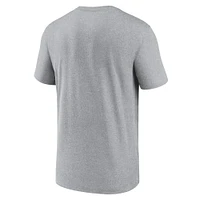 T-shirt avec logo alternatif Jordan Brand pour hommes, gris chiné, Oklahoma Sooners Primetime Legend