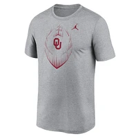 Men's Jordan Brand Heather Gray Oklahoma Sooners Primetime Legend Icon Performance T-Shirt