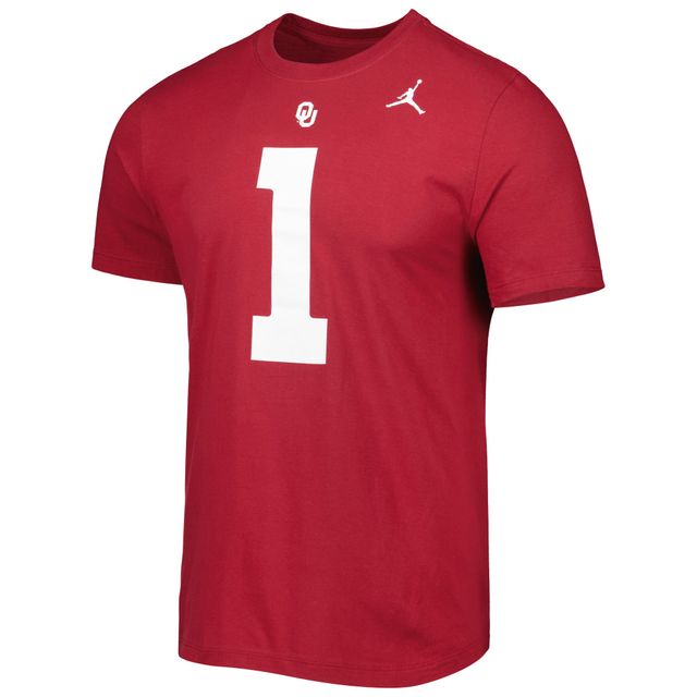 Jordan Brand Kyler Murray Crimson Oklahoma Sooners Alumni Name & Number Team T-shirt pour homme