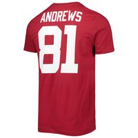 Men's Jordan Brand Mark Andrews Crimson Oklahoma Sooners Alumni Name & Number Team T-Shirt