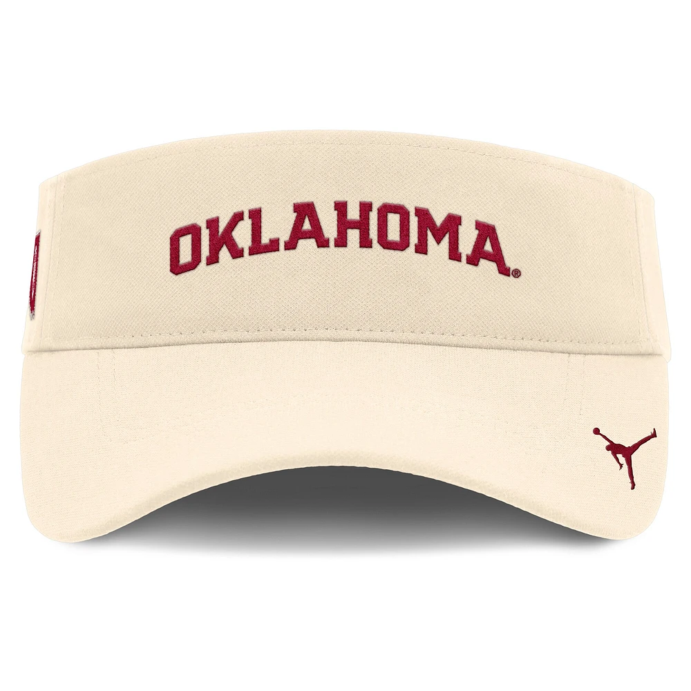 Men's Jordan Brand Natural Oklahoma Sooners Primetime Ace Adjustable Visor