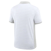 Men's Jordan Brand White Oklahoma Sooners 2025 Early Season Coaches Sideline Victory Stripe Performance Polo
