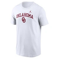 T-shirt Jordan Brand blanc Oklahoma Sooners Blitz 2-Hit pour hommes