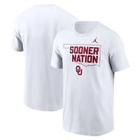 Men's Jordan Brand White Oklahoma Sooners Campus Local T-Shirt