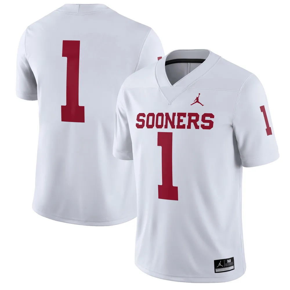 Lids Oklahoma Sooners Jordan Brand #1 Away Game Jersey - White