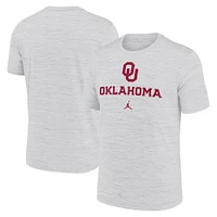 T-shirt blanc Jordan Brand pour homme Oklahoma Sooners Primetime Velocity