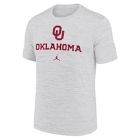 T-shirt blanc Jordan Brand pour homme Oklahoma Sooners Primetime Velocity