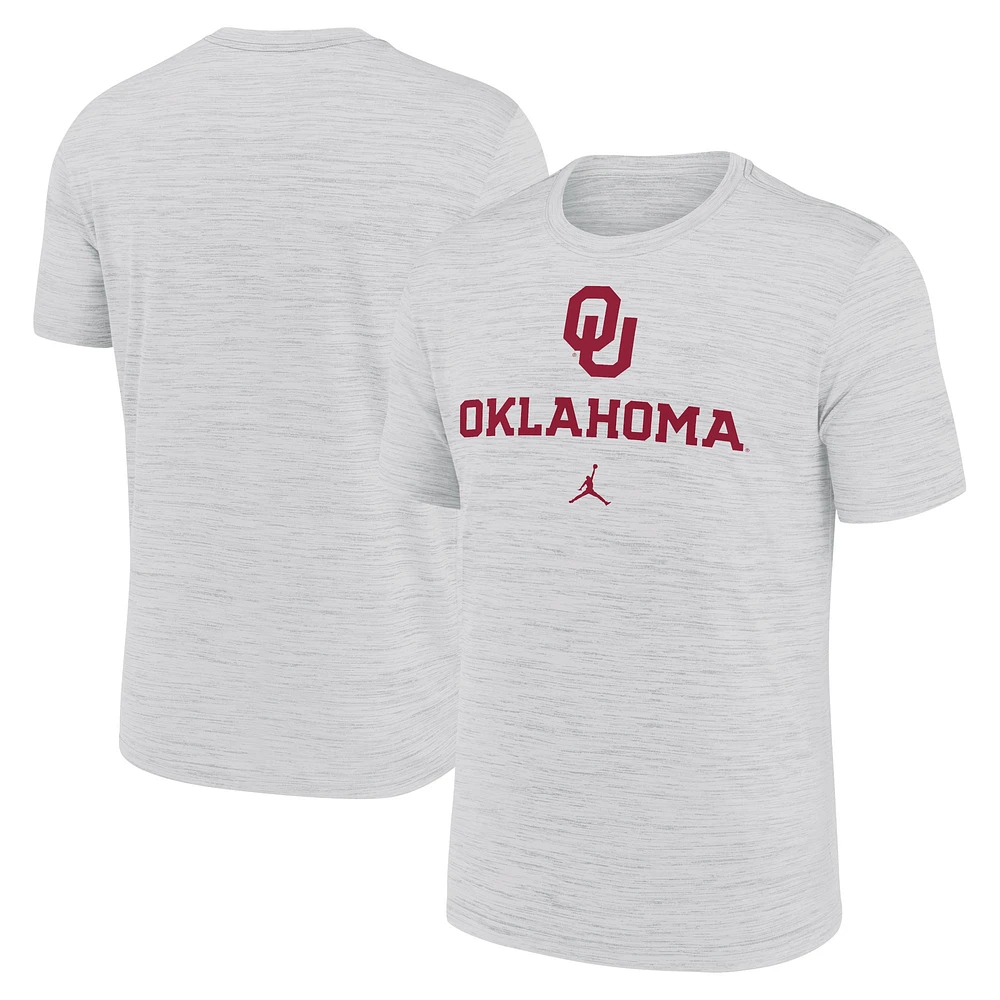 Men's Jordan Brand White Oklahoma Sooners Primetime Velocity T-Shirt