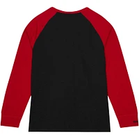 Men's Mitchell & Ness Black Oklahoma Sooners Legendary Slub Raglan Long Sleeve T-Shirt