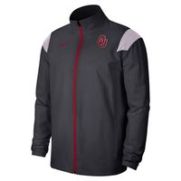 Men's Nike Anthracite Oklahoma Sooners Woven Full-Zip Jacket