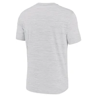 Men's Nike Ash Oklahoma Sooners Velocity Baseball Wordmark Stack Performance T-Shirt