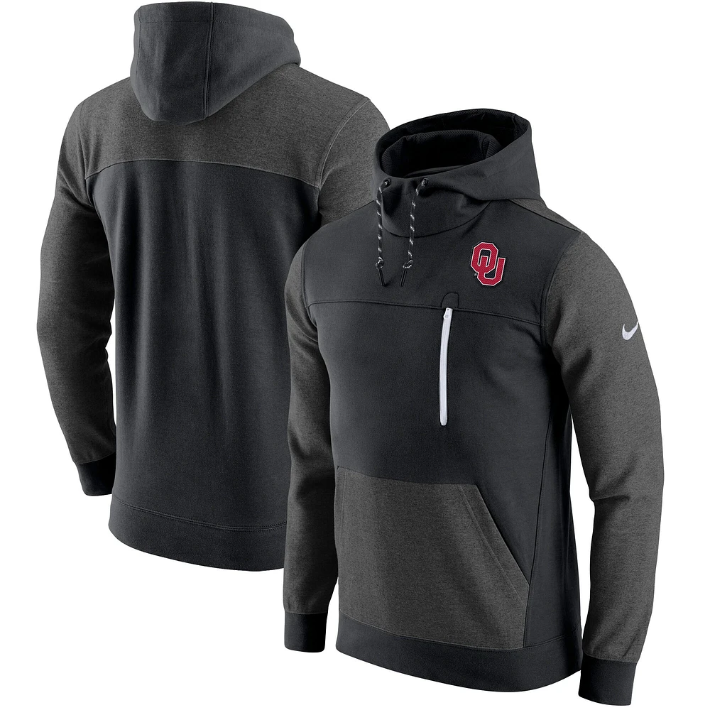 Sweat à capuche coupe slim Nike Oklahoma Sooners AV-15 2.0 pour homme, noir