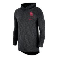 Men's Nike Black Oklahoma Sooners Slub Performance Long Sleeve Hoodie T-Shirt