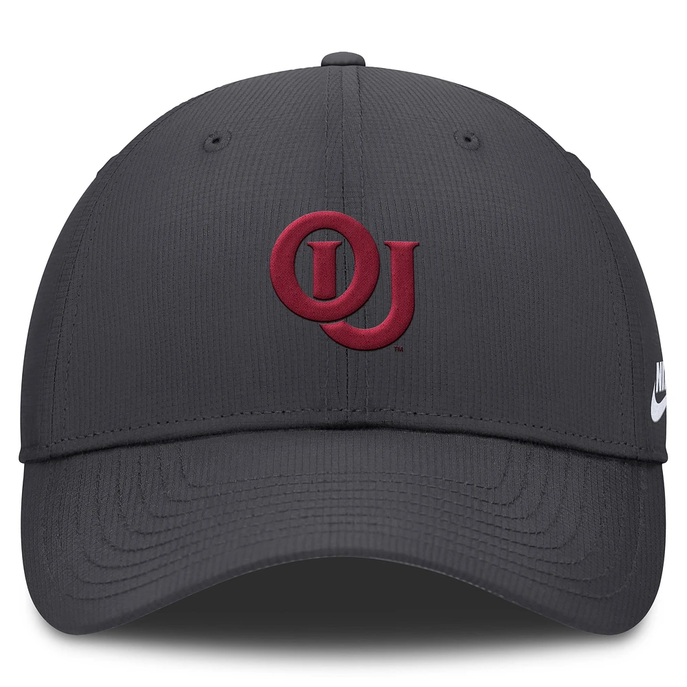 Men's Nike Charcoal Oklahoma Sooners Core Rise Vault Performance Adjustable Hat