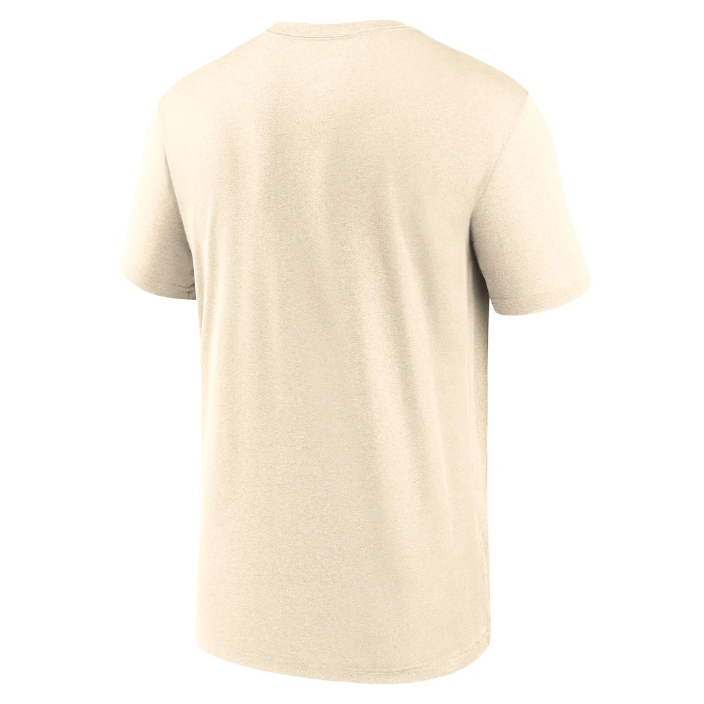 Men's Nike Cream Oklahoma Sooners Legend Baseball Icon Performance T-Shirt