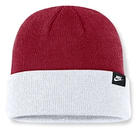 Bonnet tricoté à revers Nike Legacy Terra pour homme, couleur cramoisie/blanche, Oklahoma Sooners