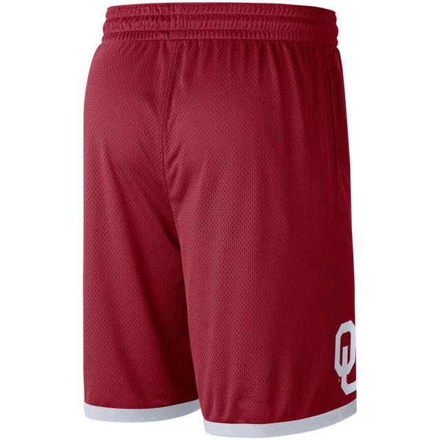 Short de performance Nike pour homme Oklahoma Sooners Logo Cramoisi/Blanc