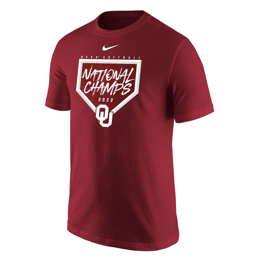 Men's Blue 84 Black Oklahoma Sooners 2022 NCAA Softball Women's College  World Series Champions Schedule T-Shirt