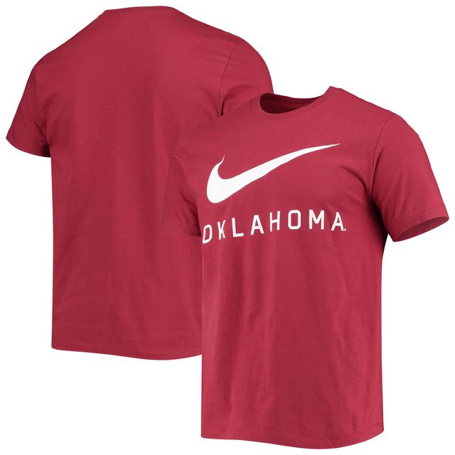 T-shirt Nike Crimson Oklahoma Sooners Big Swoosh pour homme