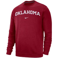 Sweat Nike Oklahoma Sooners Club Fleece Cramoisi pour Homme