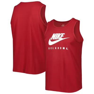 Oklahoma Sooners Nike Futura Performance Scoop Neck Tank Top - Crimson