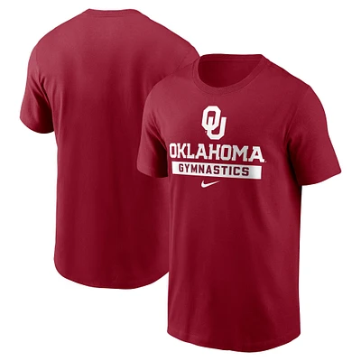 T-shirt de gymnastique Nike Crimson Oklahoma Sooners pour homme