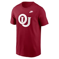 T-shirt Nike Crimson Oklahoma Sooners Legacy avec logo alternatif pour homme