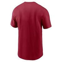 T-shirt Nike Crimson Oklahoma Sooners Legacy avec logo alternatif pour homme