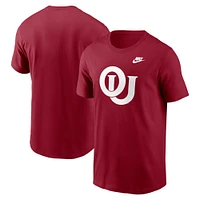 T-shirt Nike Crimson Oklahoma Sooners Legacy avec logo alternatif pour homme