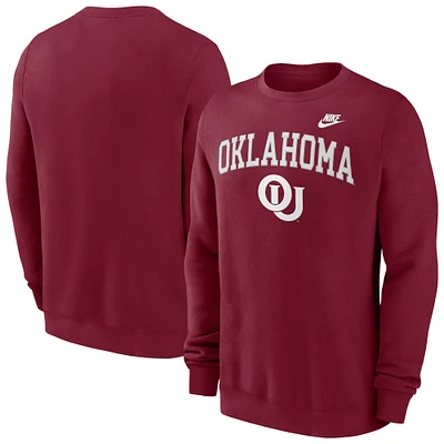 Sweat-shirt Nike Crimson Oklahoma Sooners Legacy Classic pour homme