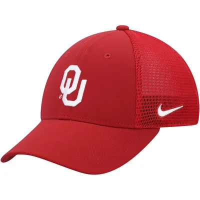 Oklahoma Sooners Nike Legacy91 Meshback Swoosh Performance Flex Hat - Crimson