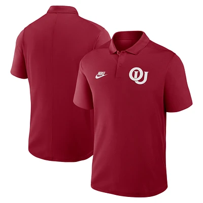 Polo Nike Crimson Oklahoma Sooners Primetime Victory Legacy Vault Performance pour homme