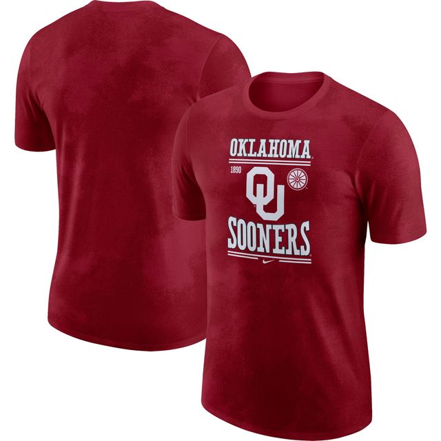 T-shirt pour homme Nike Crimson Oklahoma Sooners Team Stack