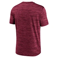Men's Nike Crimson Oklahoma Sooners Velocity Baseball Wordmark Stack Performance T-Shirt