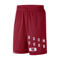 Short Performance Oklahoma Sooners Wordmark pour Homme Nike Cramoisi