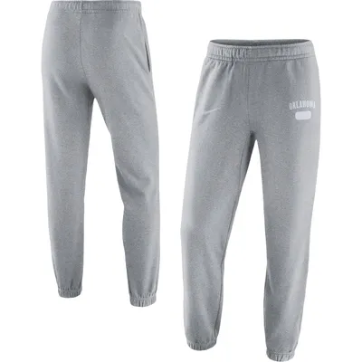 Pantalon Nike Oklahoma Sooners Saturday Fleece gris chiné pour homme