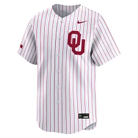 Men's Nike White Oklahoma Sooners College Limited Baseball Jersey