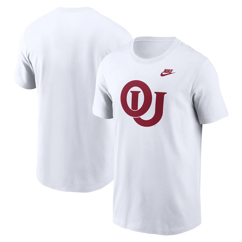 T-shirt Nike pour homme avec logo alternatif Oklahoma Sooners Legacy - Blanc