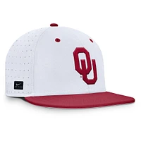 Casquette ajustée Nike True Performance On-Field Dugout des Oklahoma Sooners pour homme