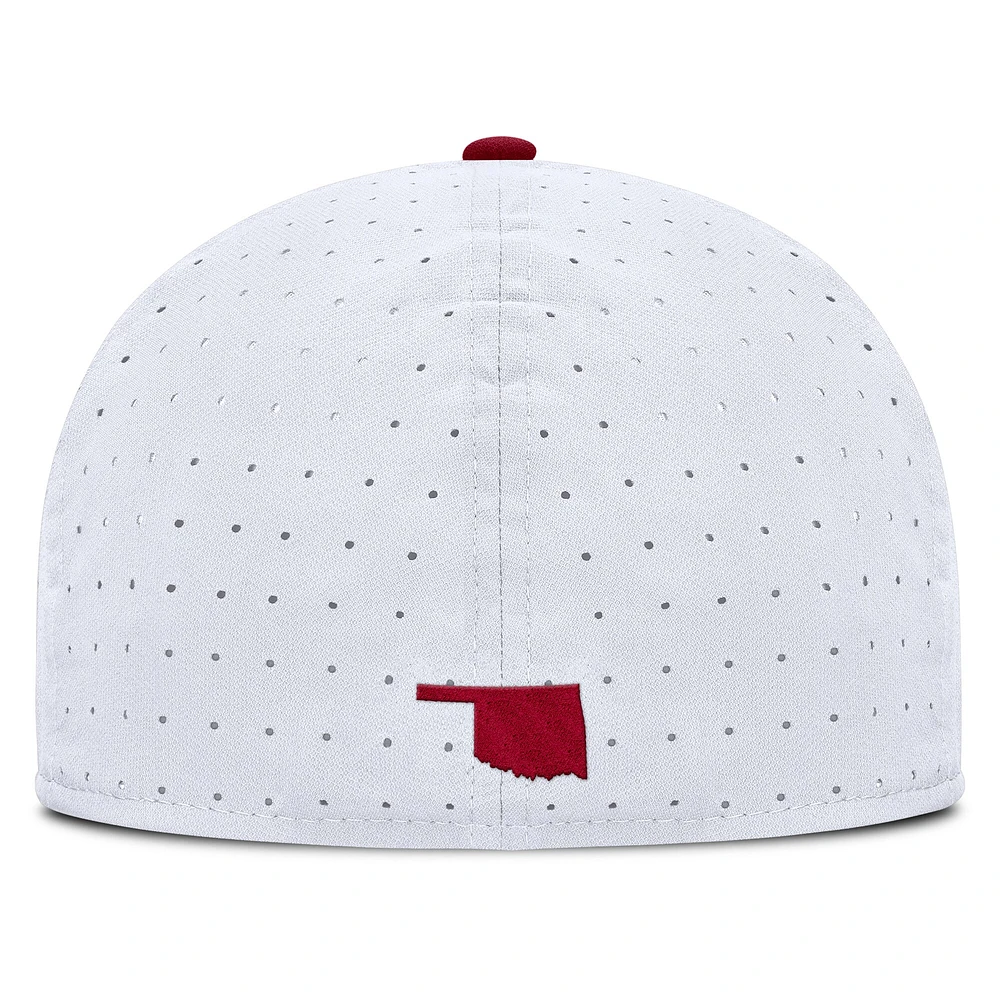 Casquette ajustée Nike True Performance On-Field Dugout des Oklahoma Sooners pour homme